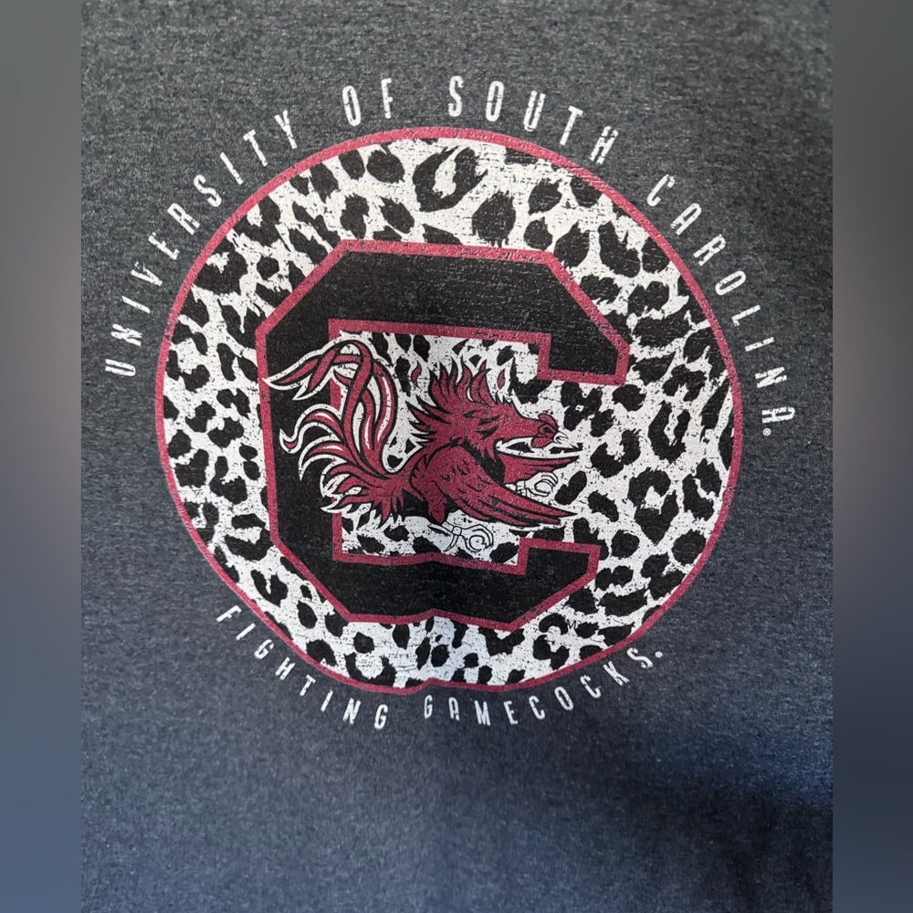 Women's charcoal South Carolina Gamecocks Long Sleeve Top - Picture 4 of 5